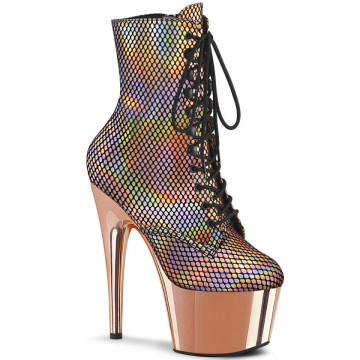 Pleaser ADORE-1020HFN Rose Gold Holo/Rose Gold Chrome