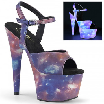 Pleaser ADORE-709REFL Purple-Blue Reflective/Purpl