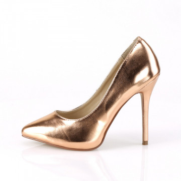 Pleaser AMUSE-20 Rose Gold Metallic Pu