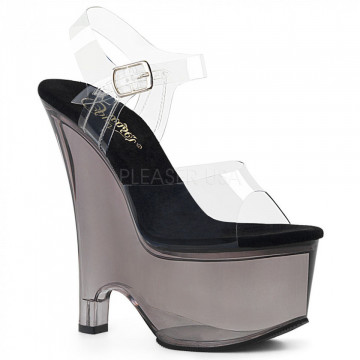 Pleaser BEAU-608T Clr/Smoke Tinted