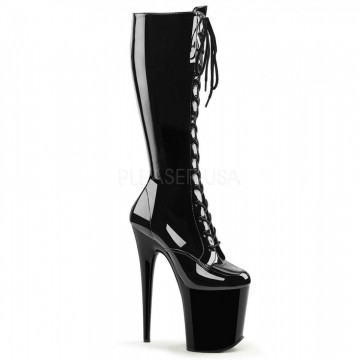 Pleaser FLAMINGO-2023 Blk Str Pat/Blk