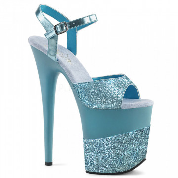 Pleaser FLAMINGO-809-2G B. Blue Glitter/B. Blue Glitter