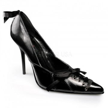 Pleaser MILAN-07 Blk Leather