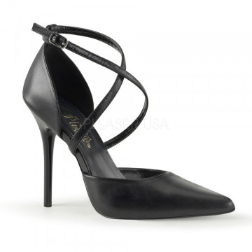 Pleaser MILAN-42 Blk Leather