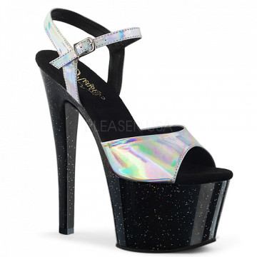 Pleaser SKY-309HG Slv Hologram/Blk