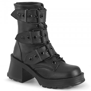 Demonia BRATTY-118 Blk Vegan Leather