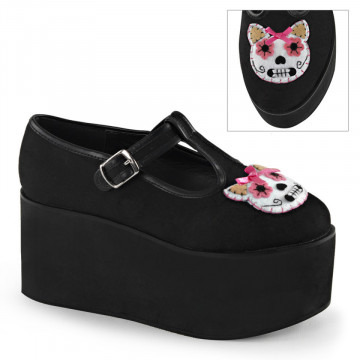 Demonia CLICK-04-1 Blk Canvas