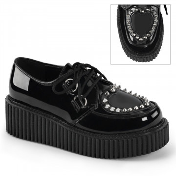 Demonia CREEPER-108 Blk Pat-Pvc