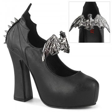 Demonia DEMON-18 Blk Vegan Leather