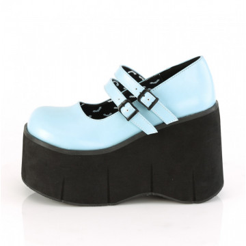 Demonia KERA-08 B. Blue Vegan Leather