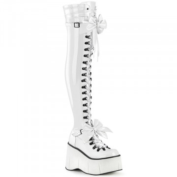 Demonia KERA-303 Wht Stretch Patent