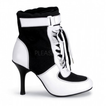 Funtasma REFEREE-125 Blk Canvas-Wht Pu
