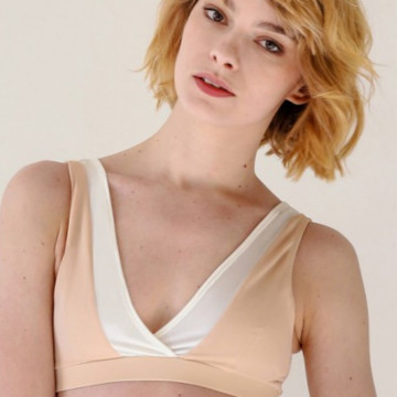 MADEMOISELLE SPIN - TOP STELLA BLUSH / BIANCO