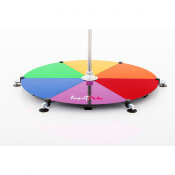 Pedana LUPIT POLE - RAINBOW STAGE CHROME 45MM SHORT LEGS LIMITED