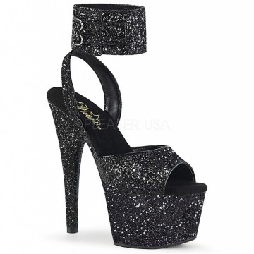 Pleaser ADORE-791LG Blk Glitter/Blk Glitter