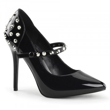 Pleaser AMUSE-41ST Blk Pat