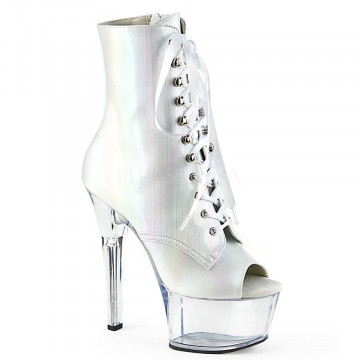 Pleaser ASPIRE-1021BHG Wht Brushed Hologram/Clr