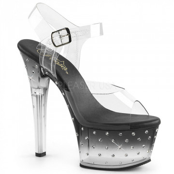 Pleaser ASPIRE-608STD Clr/Blk-Clr