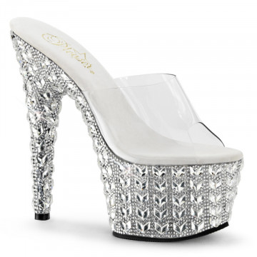 Pleaser BEJEWELED-701-5 Clr/Clr (Slv RS)