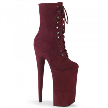 Pleaser BEYOND-1020FS Burgundy F.Suede/Burgundy F.