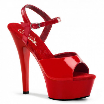 Pleaser KISS-209 Red Pat/Red