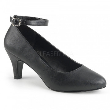 Pleaser Pink Label DIVINE-431 Blk Faux Leather