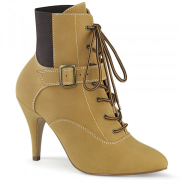 Pleaser Pink Label DREAM-1022 Tan Fuax Nubuck Leat