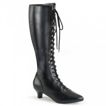 Pleaser Pink Label FAB-2023 Blk Str Faux Leather
