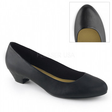 Pleaser Pink Label GWEN-01 Blk Faux Leather