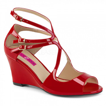 Pleaser Pink Label KIMBERLY-04 Red Pat
