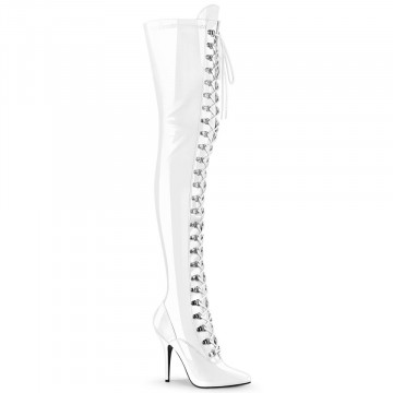 Pleaser SEDUCE-3024 Wht Pat