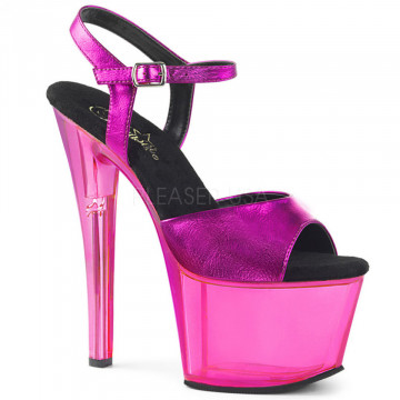 Pleaser SKY-309MT Fuchsia Metalic PU /Fuchsia Tinte
