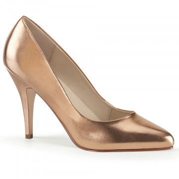 Pleaser VANITY-420 Rose Gold Metallic Pu