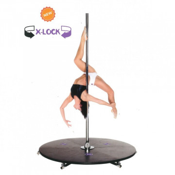 X-pole Pedana X-stage Lite con X-Clock sblocco spin statico rapido