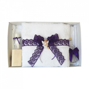 Trusou botez dantela mov si ingeras Denikos® 430