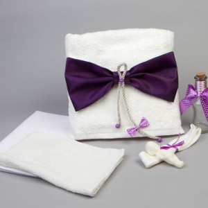 Trusou botez cu fundita mov NK0005