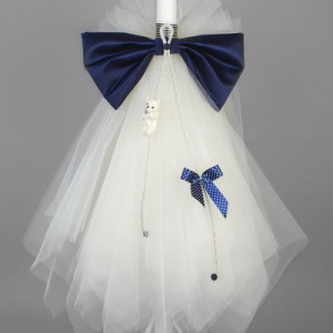 Lumanare botez dark blue LB021