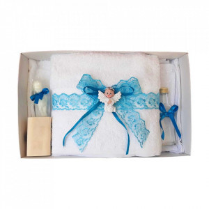 Trusou botez dantela turcoaz si ingeras Denikos® 423