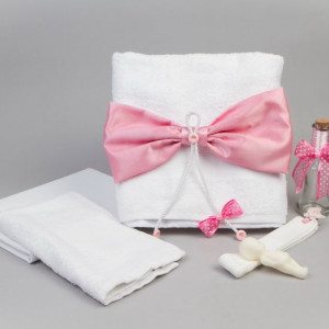 Trusou botez cu fundita roz NK0003