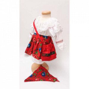 Costum traditional fetita, 5 - 7 ani, Denikos® 698