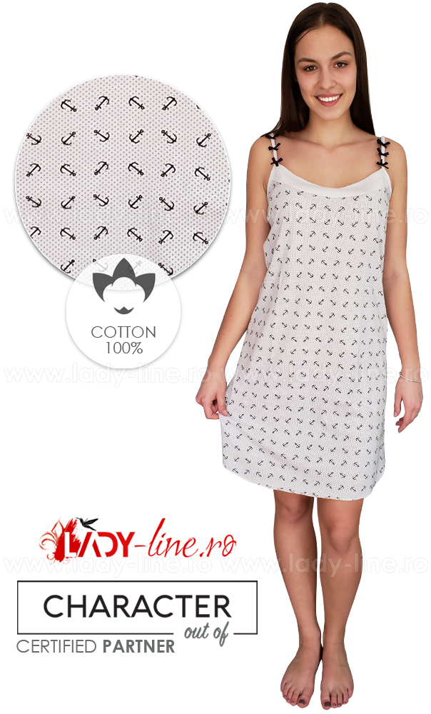 Camasa de noapte din bumbac 100%, brand 'CHARACHTER Out Of' calitate superioara.