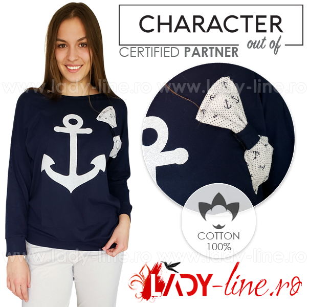 Pijamale dama din bumbac 100%, brand 'CHARACHTER Out Of' calitate superioara.