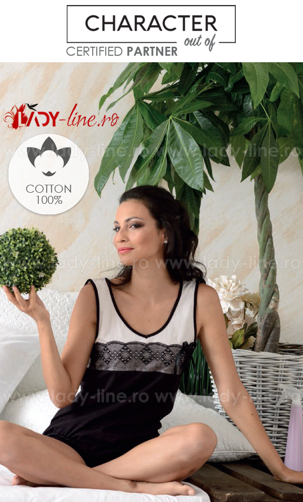 Pijamale dama din bumbac 100%, brand 'CHARACHTER Out Of' calitate superioara.