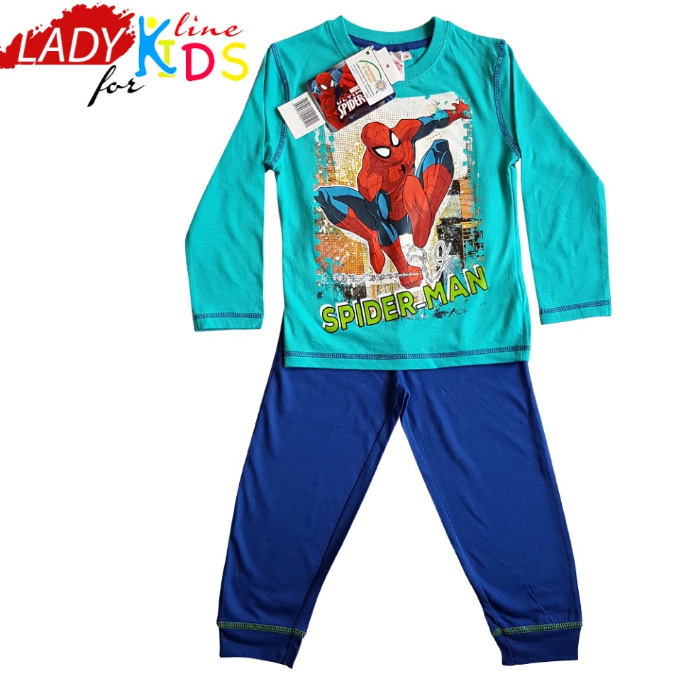 Month Chinese cabbage Pensive Pijamale Baieti cu Licenta, Model Spider - Man, Producator Marvel France, Bumbac 100%, Culoare Turcoaz, Pijamale Month Chinese cabbage Pensive Pijamale Baieti cu Licenta, Model Spider - Man, Producator Marvel France, Bumbac 100%, Culoare Turcoaz, Pijamale