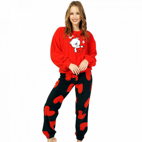 Pijamale Calduroase Dama din Polar Flece Vienetta Model 'Pure Love' 🙂