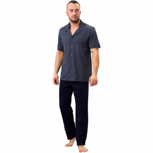 Pijamale Barbati M-Max, Bumbac 100%, 'North Adventure'
