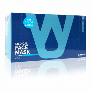 Masca Faciala Medicala cu 4 Straturi Dr. Mayer Blue Full Color Edition Cutie 50 Bucati