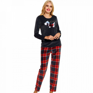 Pijama Dama Soft Velur, Vienetta, 'British & Chic'
