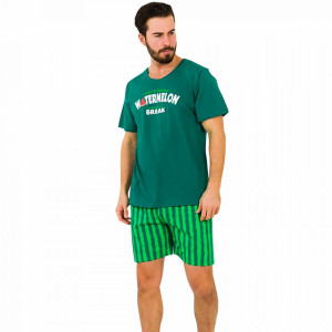 Pijamale Barbati din Bumbac 100% Gazzaz by Vienetta Model 'Watermelon Break'