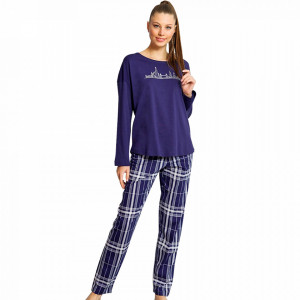 Pijamale Dama din Bumbac 100% Vienetta Model 'New Perspective'